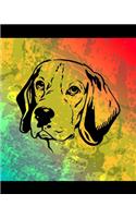 Beagle Color Burst Notebook