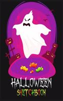 Halloween sketchbook: Happy Halloween: sketchbook to Sketching & Drawing Halloween Characters and Halloween decorations, Sketchbook to Draw Halloween image, 100 pages wit