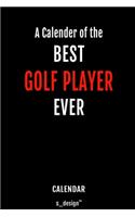 Calendar for Golf Players / Golf Player