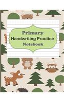 Primary Handwriting Practice Notebook: Handwriting Notebook With Dotted Lines, Dotted Mid-Line Notebook, Handwriting Printing Book, Blank Writing Book for Kindergarten, Preschool to K3 St(17 Writing Exercise)