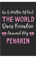 As A Matter Of Fact The World Does Revolve Around My Pekarin: Lined Journal, 120 Pages, 6 x 9, Pekarin Dog Gift Idea, Black Matte Finish (As A Matter Of Fact The World Does Revolve Around My Pekarin Journal)