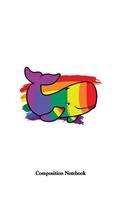 Composition Notebook: Gay Whale College Ruled Lined Pages Book 8.5 x 11 inch (100 Pages) for School, Note Taking, Writing Stories, Daily Journaling, Practicing Gratitude 
