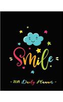 2019 Daily Planner - Smile: 8 X 10, 12 Month Success Planner, 2019 Calendar, Daily, Weekly and Monthly Personal Planner, Goal Setting Journal, Increase Productivity, 150 Pages