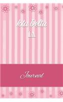 Iota Delta: Line Ruled Sorority Girls Journal - Great Present for Big or Lil Sister