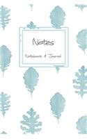 Notes Notebook Journal: for interior designers, Scandinavian living addicts and house decorators with nature green mint cover college lined