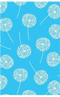Bullet Journal Dandelions in Blue