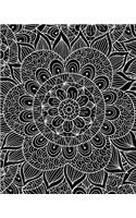 Bullet Journal Notebook Mandala Pattern 1: 172 Numbered Pages with 160 Graph Style Grid Pages, 6 Index Pages and 2 Key Pages in Large 8 X 10 Size for Journaling, Writing, Planning or Doodling