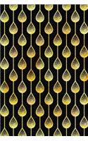 Bullet Journal Notebook Teardrops Pattern 5