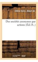 Des Sociétés Anonymes Par Actions