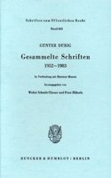 Gesammelte Schriften 1952 - 1983