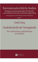 Sonderkontrolle der Vertragsstrafe