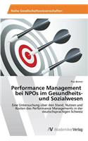 Performance Management bei NPOs im Gesundheits- und Sozialwesen