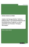 Analyse der Kurzgeschichte Schönes goldenes Haar von Gabriele Wohmann mit anschließendem Vergleich zu einem Ausschnitt aus Fontanes Irrungen, Wirrungen