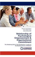 Relationship of Psychological Empowerment & Organizational Commitment