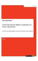 Achieving Human Rights Compliance in Drone Operations