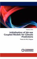 Initialization of Air-sea Coupled Models for Climate Predictions