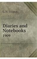 Diaries and notebooks in 1909