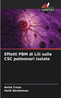 Effetti PBM di Lili sulle CSC polmonari isolate