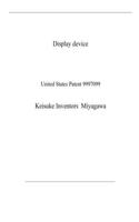 Display device: United States Patent 9997099