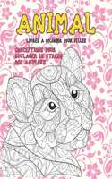 Livres à colorier pour filles - Conceptions pour soulager le stress des animaux - Animal