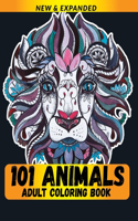 101 Animals Adult Coloring Book: A Coloring Book for Relief Stress