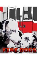 Dalmatian fire dogs children's and adults coloring book creative journal