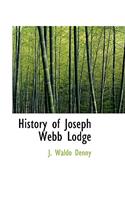 History of Joseph Webb Lodge