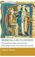 Medieval Law in Context