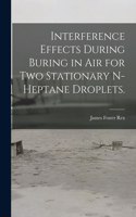 Interference Effects During Buring in Air for Two Stationary N-heptane Droplets.