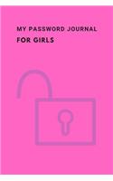 My Password Journal for Girls