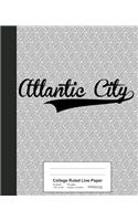 College Ruled Line Paper: ATLANTIC CITY Notebook