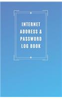 Internet Address & Password Log Book