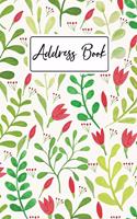 Address Book: Watercolor Leaves Cover - Cute Address & Phone Number Book Pocket - Contact Log Book - Email and Birthday Information - Name Organiser Alphabetical 