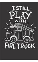 Notebook: Firetruck Firefighter Funny Gift Dot Grid Dotted 6x9 120 Pages