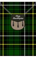 Clan MacAlpine Tartan Journal/Notebook