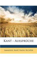 Kant - Ausspruche