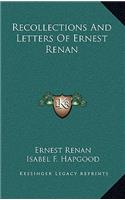 Recollections And Letters Of Ernest Renan