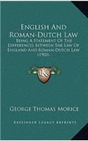 English And Roman-Dutch Law
