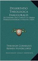 Dissertatio Theologica Inauguralis