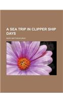 A Sea Trip in Clipper Ship Days