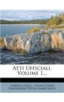 Atti Ufficiali, Volume 1...