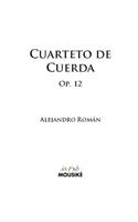 Cuarteto de Cuerda, Op. 12