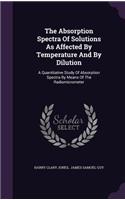 Absorption Spectra Of Solutions As Affected By Temperature And By Dilution