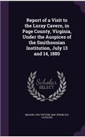 Report of a Visit to the Luray Cavern, in Page County, Virginia, Under the Auspices of the Smithsonian Institution, July 13 and 14, 1880: (English)