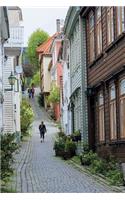 Narrow Street in Bergen Norway Journal: 150 page lined notebook/diary