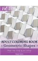 Geometric Shapes Coloring Book for Stress Relief & Mind Relaxation, Stay Focus Treatment