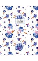 Dot Grid Journal Dotted Notebook: Floral Soft Cover (Floral Dotted Journal)