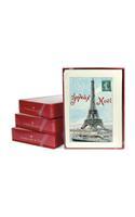 Eiffel Joyeux Noel Boxed Notecards