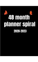 48 month planner 2020-2023 spiral
