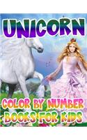 Unicorn Color By Number Books For Kids
